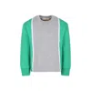 Marni Long-sleeved Round-neck Sweater In Multicolor