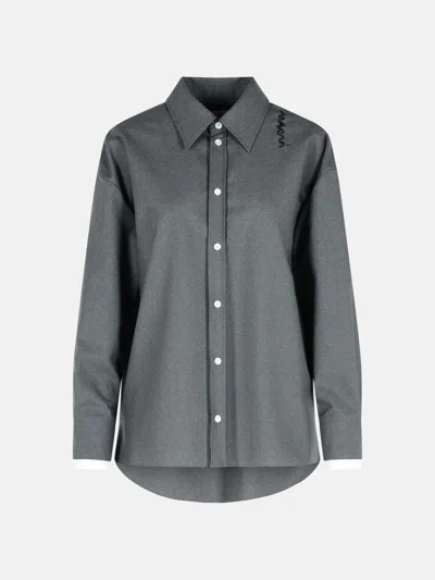 Marni Grey Virgin Wool Shirt