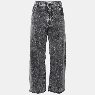 Pre-owned Marni Grey Washed Denim Straight Fit Jeans L/waist 37" In Gray
