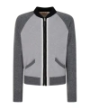 Marni Grey Wool Cardigan With Bomber Neck In Gray