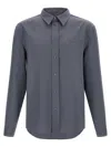 Marni Wool Shirt With Button-down Collar And Pocket In Gray