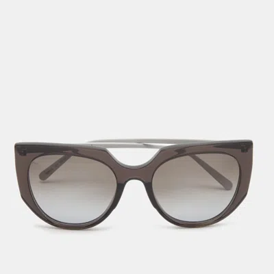 Pre-owned Marni Grey/mauve Gradient Me626s Cat Eye Sunglasses