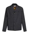 Marni Grid-pattern Single-breasted Blazer In Black