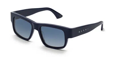 Marni Gukija Deep Blue Eq1 Men's Sunglasses Blue Size 54