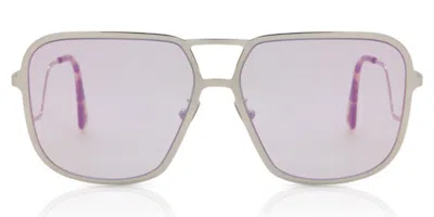 Marni Ha Long Bay Earthy 9tz Men's Sunglasses Silver Size 59 In Multi