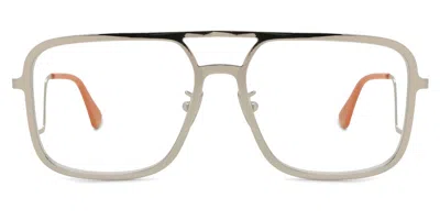 Marni Ha Long Bay Optical Argento Men's Glasses, , Size 56 In Silver