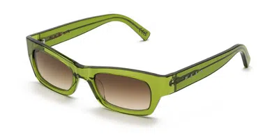 Marni Haicli Green Z9i Men's Sunglasses Green Size 50 In Transparent Green