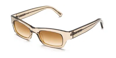 Marni Haicli Resin H8f Men's Sunglasses Brown Size 50 In Transparent Resin Brown