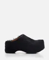 Marni Chunky Clog Sabot With In Black