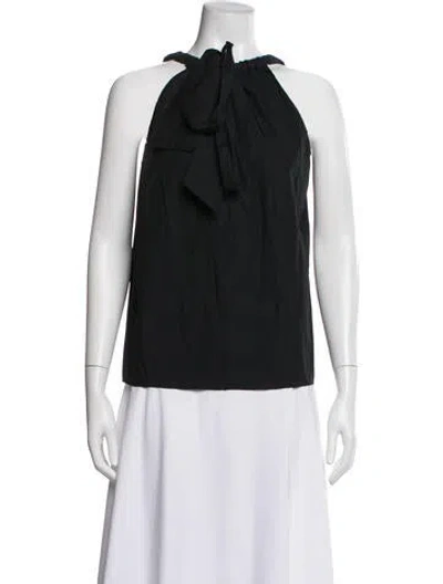 Pre-owned Marni Halterneck Sleeveless Top In Black