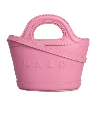 Marni Hand Shoulder Bag In Pink