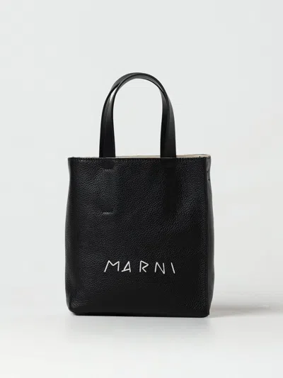 Marni Handbag  Woman Color Black In Burgundy