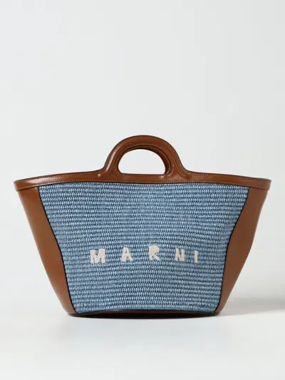 Marni Handbag  Woman Color Gnawed Blue In Black