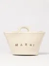 Marni White Leather Small Tropicalia Handbag In White