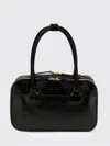 Marni Black Calf Leather Bos Taurus Handbag In Purple