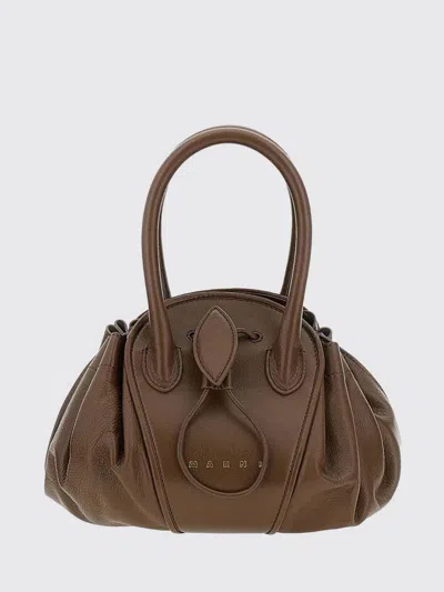 Marni Handbag Woman Color Brown In Blue