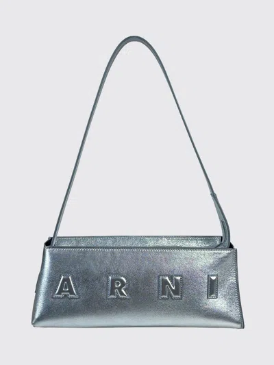 Marni Handbag Woman Color Silver In Blue