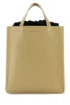 Marni Khaki Leather Small Museo Handbag