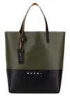 Marni Borsa Shopping In Tela Bicolor  Uomo In Multi