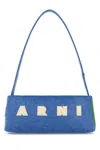 Marni Denim Shoulder Museo Shoulder Bag In Blue