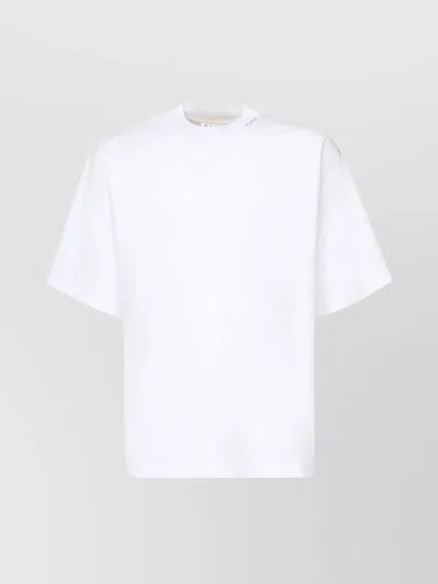 Marni Handmade Symbol Embroidered Cotton T-shirt In White