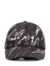 Marni Brim Curve Pattern Print Hats In Black