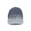 Marni Blue Denim Logo Baseball Hat In Blue
