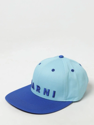 Marni Hat  Kids Color Gnawed Blue