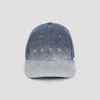 Marni Blue Denim Logo Baseball Hat In Blue