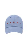 Marni Logoed Baseball Hat In Blue