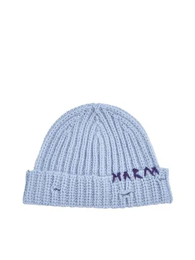 Marni Hats In Smoke Blue