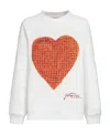 Marni Heart Puzzle Regular Fit Sweatshirt In White