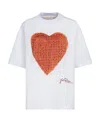 Marni Heart-print Cotton T-shirt In White