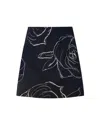 Marni Heavy Poplin Mini Skirt In Black