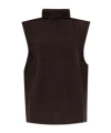 Marni Turtleneck Knit Vest In Black