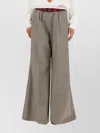 Marni High-rise Pleated Wide-leg Trousers With Belt Loops