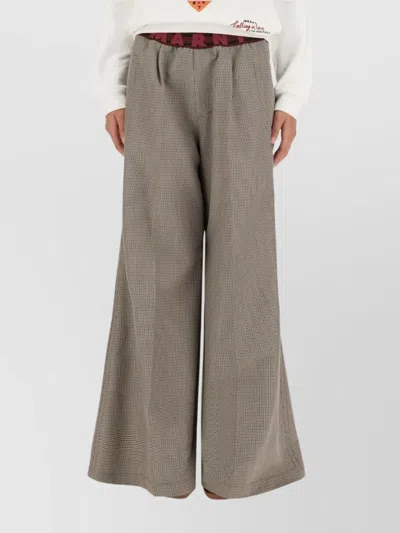 Marni High-rise Pleated Wide-leg Trousers With Belt Loops