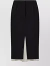 Marni High Waist Asymmetric Pencil Skirt Design In Black