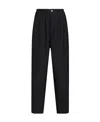 Marni Relaxed-fit Trousers With Pleated Front In Black