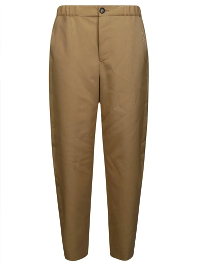 Marni High-waist Straight-leg Trousers In Beige