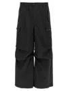 Marni Men's Wide Leg Cargo Trousers With Elastic Waistband