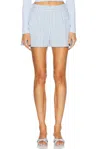 Marni High Waisted Short In Light Blue