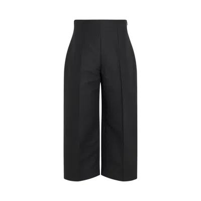 Marni High Waisted Straight Leg Pants In Black