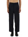 Marni Trousers With Pleated Design And Pockets In Black