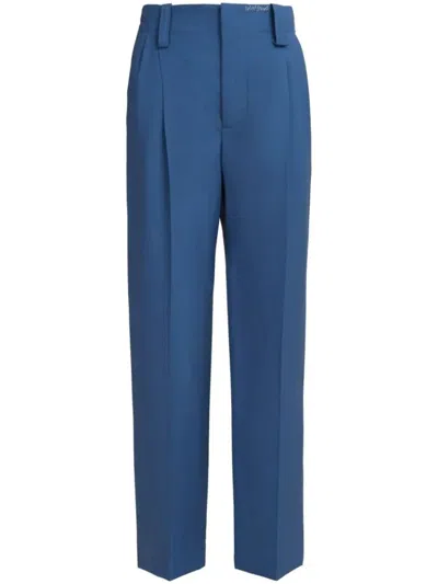 MARNI HIGH-WAISTED WIDE-LEG TROUSERS WITH SHARP PLEATS