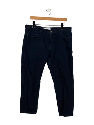 Pre-owned Marni High-rise Straight Leg Jeans In Blue