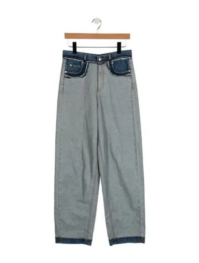Pre-owned Marni High-rise Straight Leg Jeans In Blue
