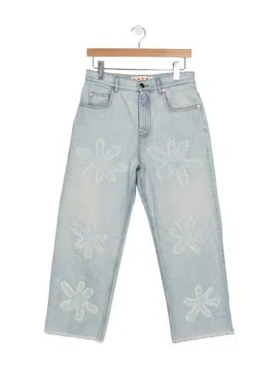 Pre-owned Marni High-rise Straight Leg Jeans In Blue