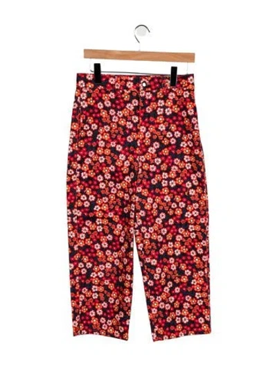 Pre-owned Marni High-rise Straight Leg Jeans In Red