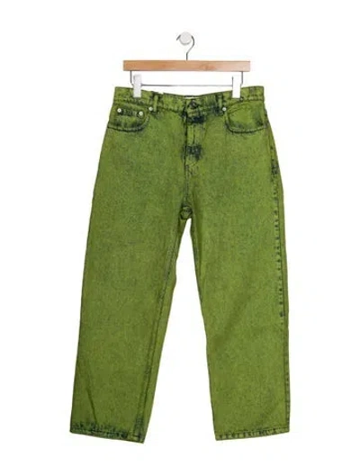 Pre-owned Marni High-rise Straight Leg Jeans W/ Tags In Green